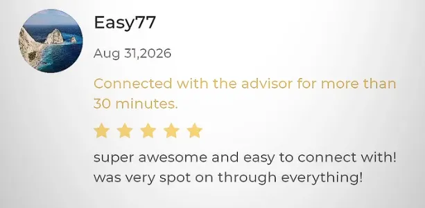 Screenshot of Easy77's review: Super awesome and easy to connect with! Was very spot on through everything!